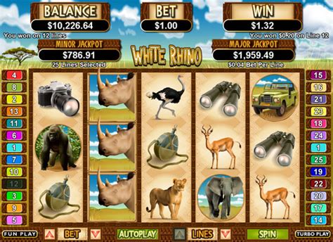 Majestic White Rhino Slot - Play Online